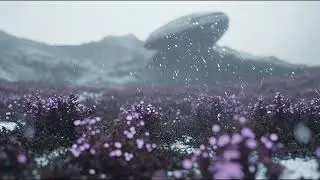 Reverse Rain on Lumaria Penumbra | 1 Hour Ambient Drift Rivers | Alien Atmospheric Rain Phenomenon
