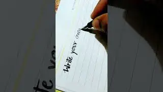 calligraphy quotes #calligraphy #quotesoftheday #shorts #calligraphylettering #quotes #boap  #tiktok