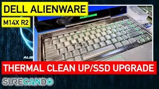 Alienware M14x R2 Clean up, thermal paste & pads. Full disassembly. Windows 10 & Drivers Install.