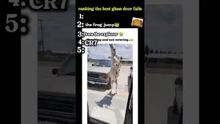 Ranking The Funniest Glass Door Fails #shorts