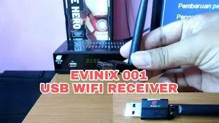 EVINIX 001 WIFI STICK RECEIVER / USB WIFI DONGLE - MEMASANG PADA SETOP BOX EVINIX H-1