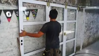 Porton corredizo curvo sistema arena de 2.40 mt x 2.00 mt
