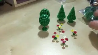 Vintage Lego review set 6305 Trees and Flowers.
