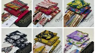 BAREEZE 3Pc🌹 Printed Premium Lawn Shirt🌹 Printed Premium Voil Dupatta🌹 Digital AIRJET Trouser🌹