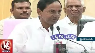 CM KCR On Defamatory Content In Social Media Against Govt. | Press Meet | V6 News