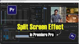 How to Create a Split Screen Effect in Premiere Pro #premierepro #videoediting #splitscreen