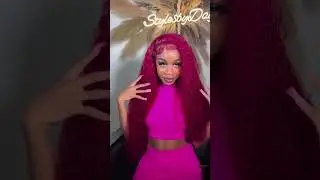 eullair TikTok Trendy Bomb Pre Colored 13x4 Lace Frontal Human Hair Wig with Invisible Lace