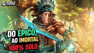 🔴RANKED 100% SOLO - DESCOBRI O HEROI SECRETO MOBILE LEGENDS
