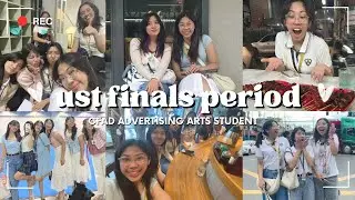 ust finals period vlog - cfad advertising arts student - food trip, acads, and gala - camille kaye 🌸