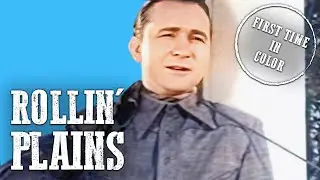 Rollin' Plains | COLORIZED | Classic Western Film