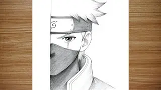 Easy Kakashi drawing for beginners | How to draw Kakashi step-by-step
