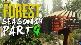 The Forest Alpha 0.14 UPDATE Season 14 Episode 4 - CUSTOM ROOF COMPLETE! + MAKING A HOME!