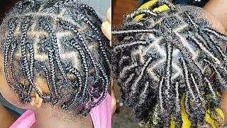 KnotLess Faux Locs Step by Step; Individual crochet method