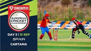 🔴 Dream11 European Cricket Championship | Group A Day 3 Cartama Oval Spain | T10 Live Cricket