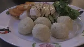 Chicken rice balls a hit in old Malaysian city