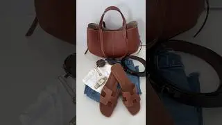 Hermes Oran Sandals OOTD | C&eacute;line + Me #hermes #hermesoran #classicstyle  #outfitoftheday