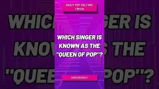 Daily Pop Culture Trivia: 