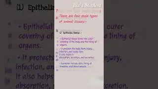 Animal Tissues Simple Samjho 🔥 | Biology Shorts #biologyshorts #animalkingdom #shorts #viral
