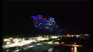 Drone Light Show #2 at the City of Thunder Bay