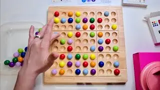 Wooden Puzzle ASMR ColorKu, Color Sudoku, Whispered