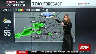 First Alert Forecast: Spotty showers Wednesday ahead of a major cold blast Thursday