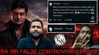 Rohit Agarwal Sir False Controversy Proof🥶🥶#physicswallah 