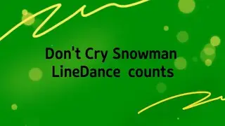 Don't Cry Snowman LineDance counts (Improver Level) #박은하라인댄스 #압구정 #청담 #개포 #라인댄스 