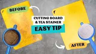 KITCHEN HACKS💯RESULT in 5 min✔️Cutting board cleaning Malayalam #youtube 