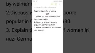 his ch 3 class 9 extra important questions