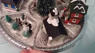 Dollar Tree Miniature Cobblestone Christmas Winter Village East DIY 2018