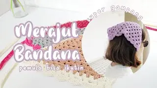 Tutorial Merajut Bandana Segitiga Super Gampang