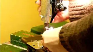 NIFTYTHRIFTYGIRL: Vintage Singer model 201-2 direct drive sewing machine