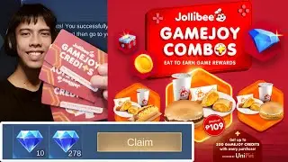 PAANO MAKAKAKUHA NG LIBRENG DIAMONDS MULA SA JOLLIBEE GAMEJOY PROMO!