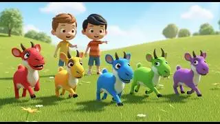 Five Little Saiga Go Snort Snort Snort | Unique Animal Sounds & Kids Songs