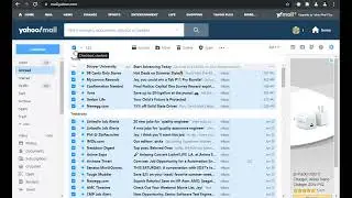 Finding All Unread Email to Delete on Yahoo Mail for Web Browser. Click Unread on left.. scroll down