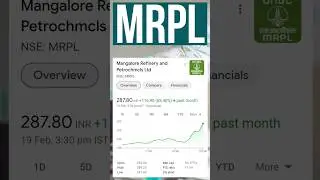 MRPL Share Jumps 68.40% | MRPL Share Latest News | MRPL Share Target Price #mrpl #sharemarket #news