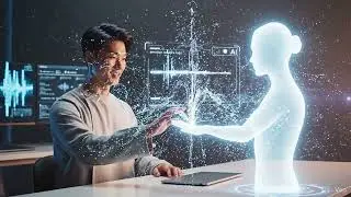 Future workspace with AI soul