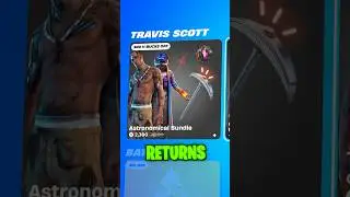 Икона Fortnite Трэвиса Скотта наконец-то ВЕРНУЛАСЬ!
