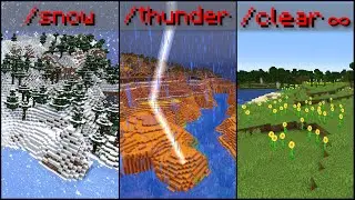 Minecraft - How To Use The /weather Command!
