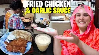 Restaurant-Style Fried Chicken Broast & Garlic Dip 🔥🤤 | Simple Homemade Recipe 😋