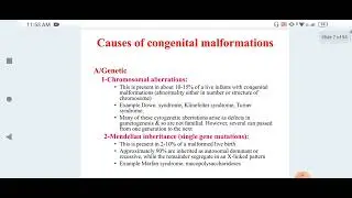 Congenital Abnormalities/Anomalies Part I