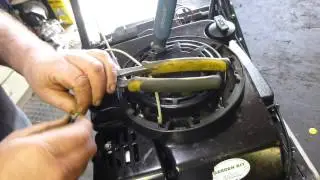 Changing a pull cord on a Briggs engine