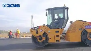 XCMG 14t Road Rolleris being constructed abroad#Mobilecrane#hydraulic#roller#used#mining#shorts