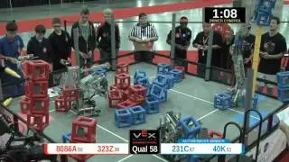 2015 VRC Sci Q58 - 8086A 323Z vs 231C 40K - 56 to 73 - VEX Worlds 2015 - Science Division