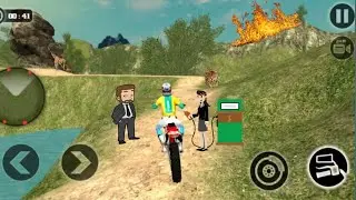 3D driving class simulator#1- gas stan motorbike  funny driving- Android gameplay