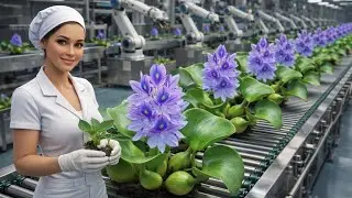 Inside a Modern Water Hyacinth Factory &ndash; From Raw Plants to Finished Products (Full Process) 