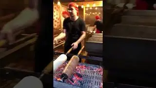 Hungarian Christmas Chimney Cakes Preparation