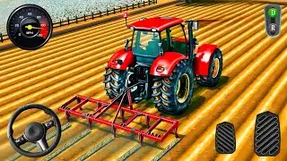 Tractor Farming Agriculture 🌾 Simulator Complete Crop Cycle From Plough To Harvest Android GamePlay