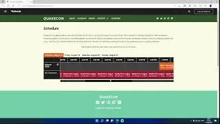 QuakeCon 2022 full schedule and some info