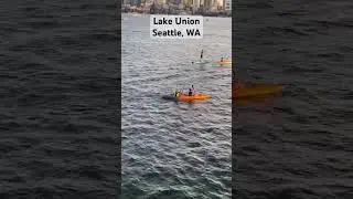 Kayaking at Lake Union in Seattle WA | Water sports by Gas Work Park | very relaxing place